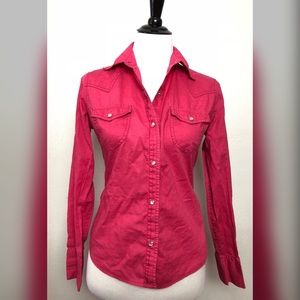 Pearl snap collared shirt